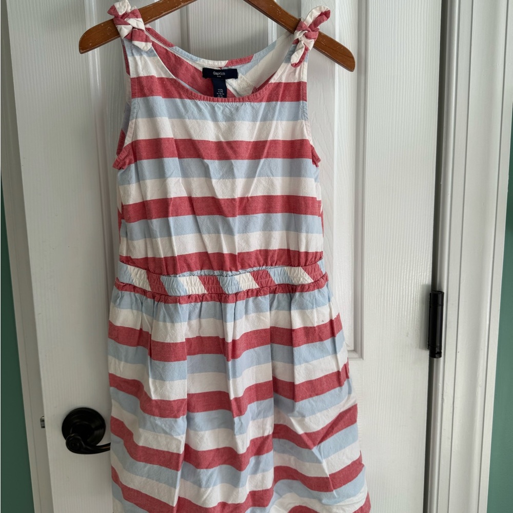 GAP striped Red White Blue Dress XL 12
